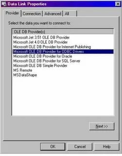 Microsoft ole db driver