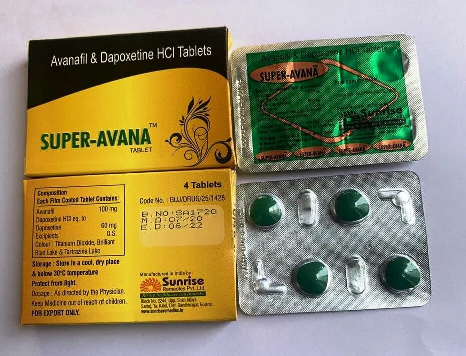 Аванафил. Avanafil & dapoxetine HCI Tablets TM super-Avana Tablet 4 Tablets. Дапоксетин аналоги. Аванафил 200 мг производитель.