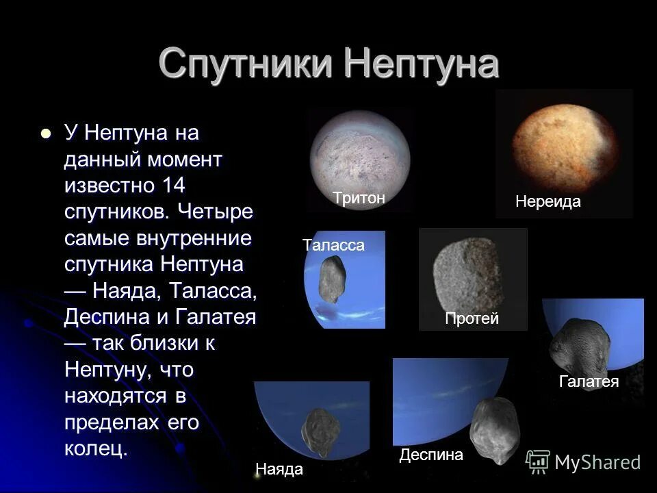 Крупнейшие спутники нептуна. Ларисса спутник нептуна. Нептун планета спутники. Спутники нептуна 14. Нептун (планета) спутники нептуна.