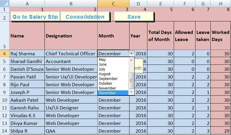 Month salary. Salary Sheet. Salary Payroll. Payroll Sheet. Salary for Employees.