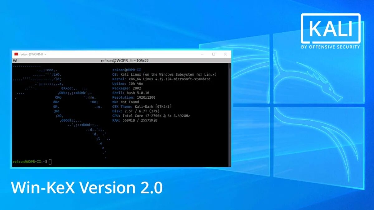 Установка kali linux windows. Kali linux 2025.3. win-kex. кали линукс на виндовс 10. графическая оболочка для wsl.