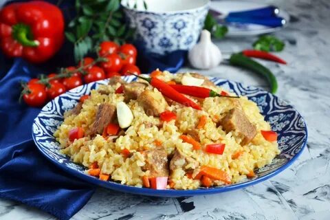 Простой плов из свинины