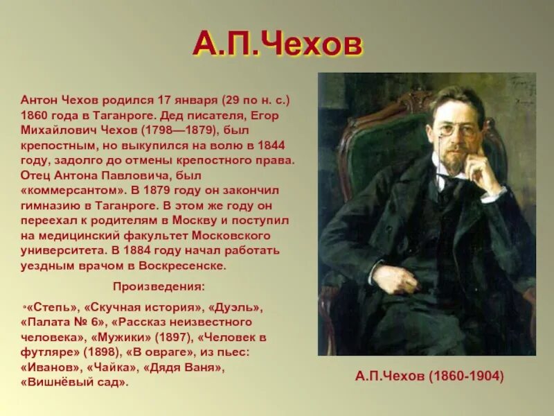 Произведение любого писателя. Доклад про Чехова. Доклад про Чехова 4 класс кратко. Доклад о Чехове 4 класс.