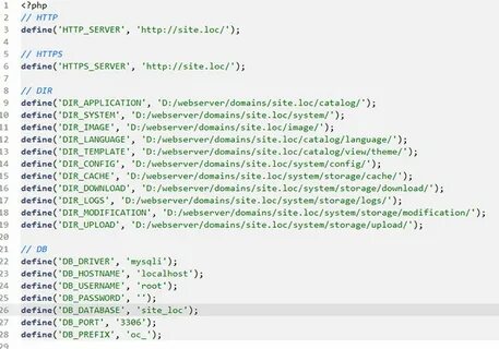 Defined configuration