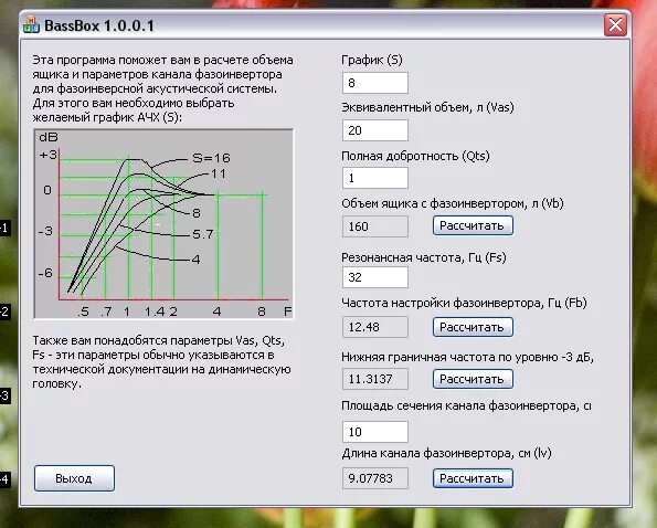 АЧХ фазоинвертора. Калькулятор фазоинвертора. Посчитать фазоинвертор. Расчёт фазоинвертора акустической системы. На какую частоту настроить 1 1