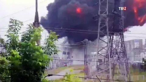 Киров горит подстанция
