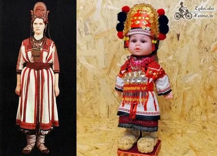 Мордовская кукла в национальном костюме