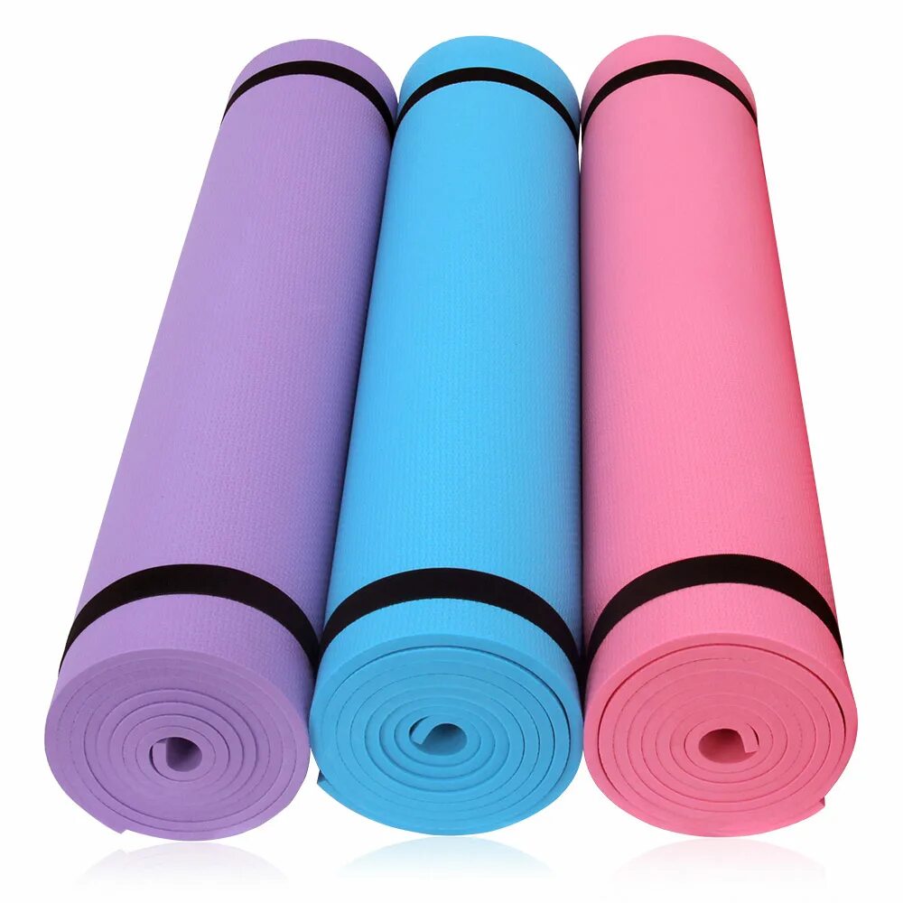 Коврик для спорта. Коврик eva yoga mat. коврик 173х61х0,5см. для йоги tempus. коврик для аэробики / fun aerobic/fitnessmat roll 11tusfu032. коврик для йоги rm97502 - 6 mm, purple.