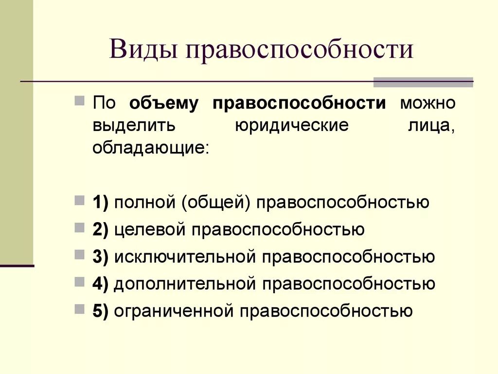 Правоотношения правоспособность дееспособность правосубъектность. Виды правоспособности. Виды правосубъектности. Правоспособность понятие и виды. Понятие и виды правосубъектности.