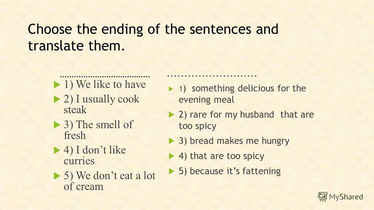 End up the sentences. Хейвен Томлин. Read and Translate the sentences правило. Фраза it is. Use to и used to и like.