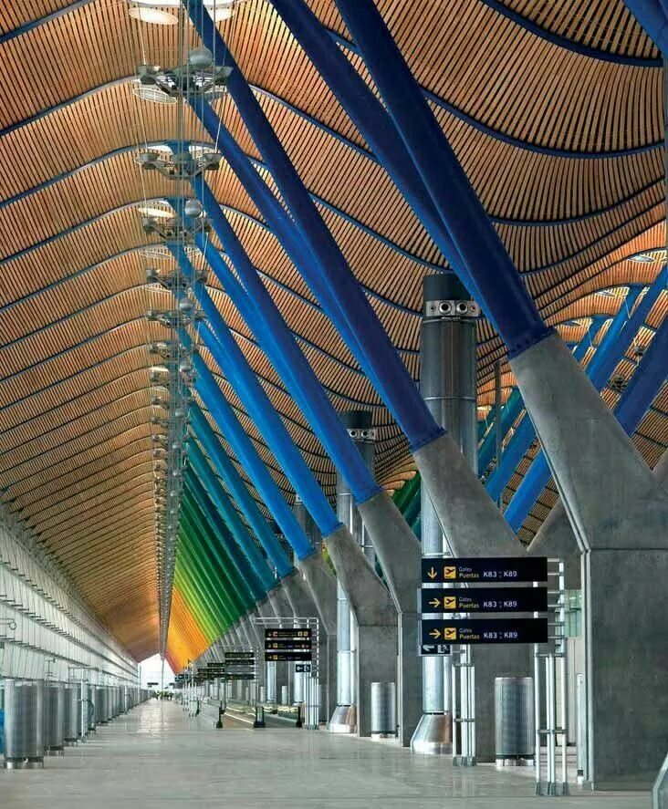Аэропорт Мадрид-Барахас имени Адольфо Суареса. Современные аэропорты архитектура. Аэропорт Мадрида внутри. Terminal building