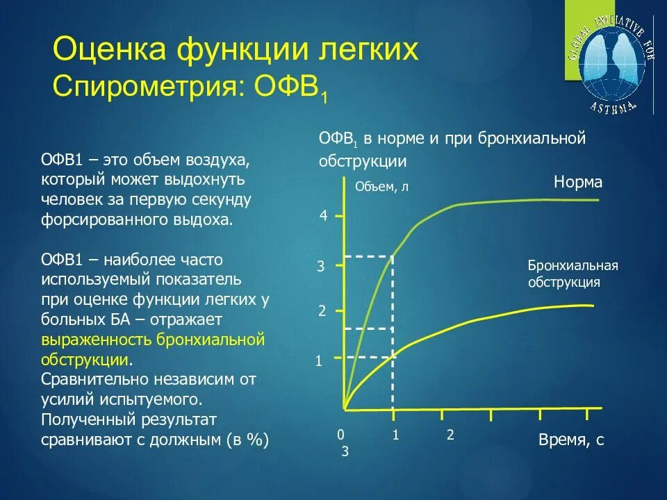 Пос норма. Офв1 на спирограмме. Оценка функции легких спирометрия. Спирометрия при бронхиальной астме показатели. Спирография при бронхиальной астме показатели.