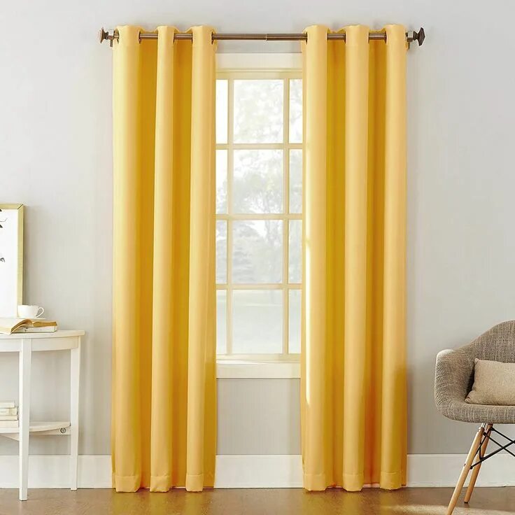 Желтые шторы в интерьере Yellow Curtains For Bedroom Curtains living room modern, Yellow curtains, Dining