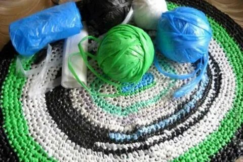 Коврик из полиэтиленовых пакетов