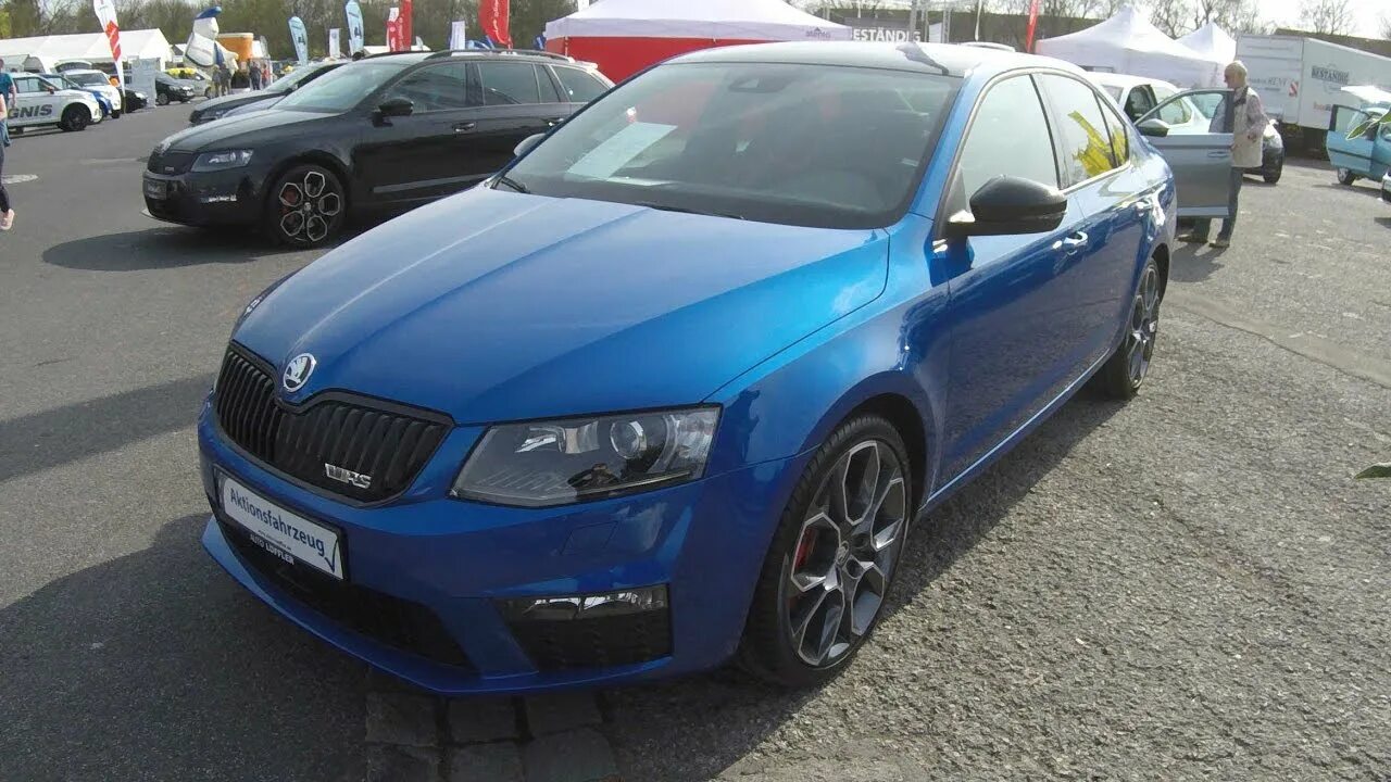 Octavia VRS 2015. Race Blue Skoda. Octavia rs tdi