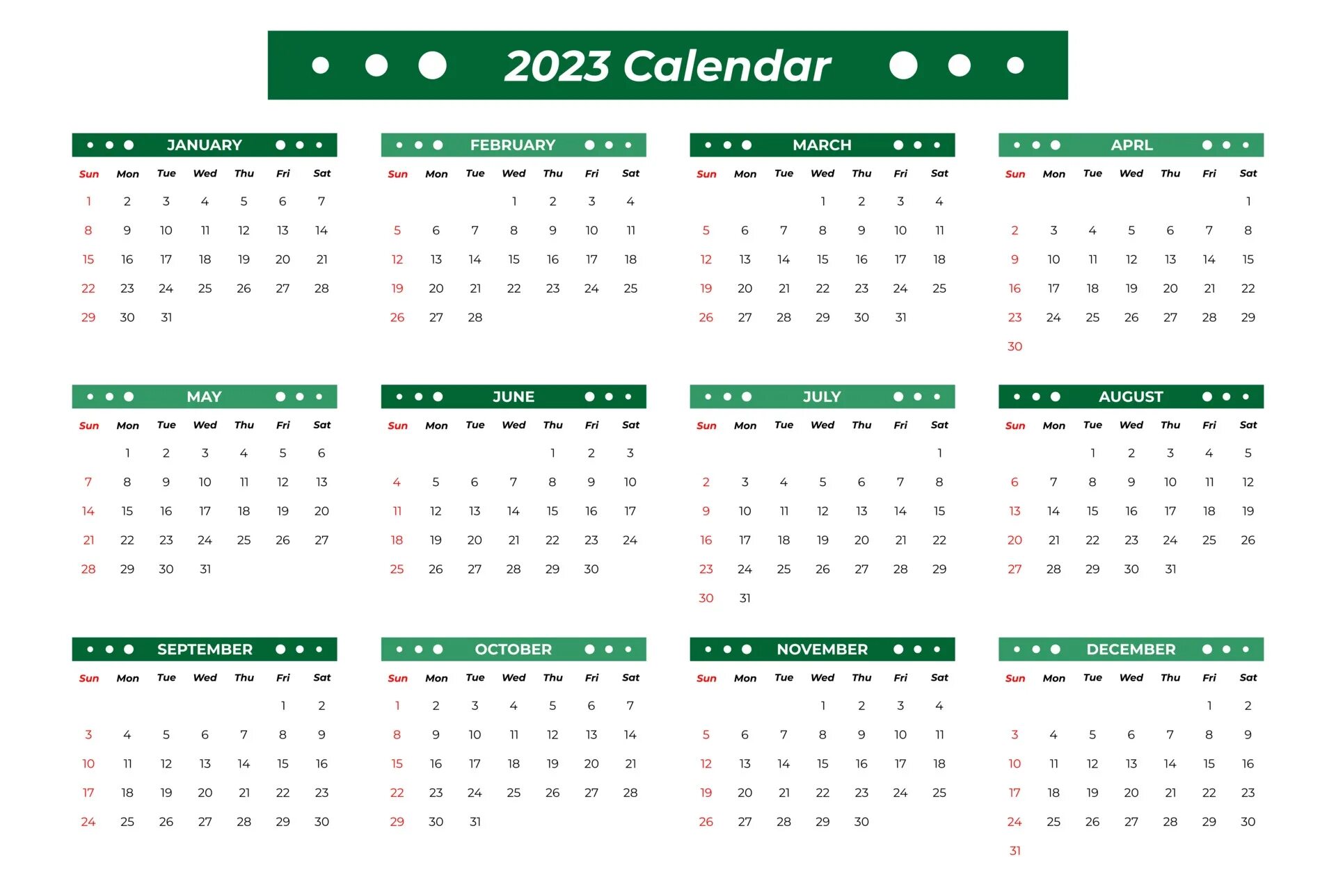 Офф календарь 2023
