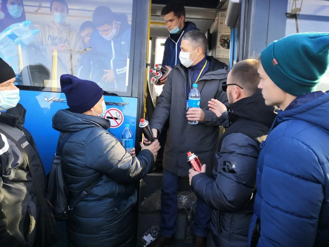 Волонтеры ПВР. Пункт помощи пострадавшим от 31 декабря.