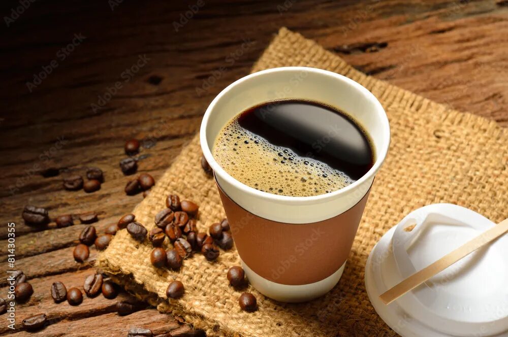A cup of coffee to go