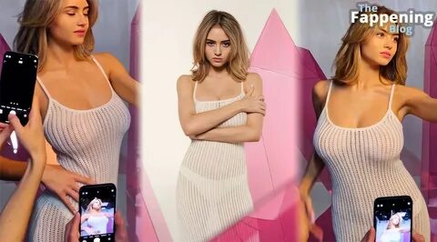 Leni Klum Poses in a Sheer Dress (8 Photos + Video)