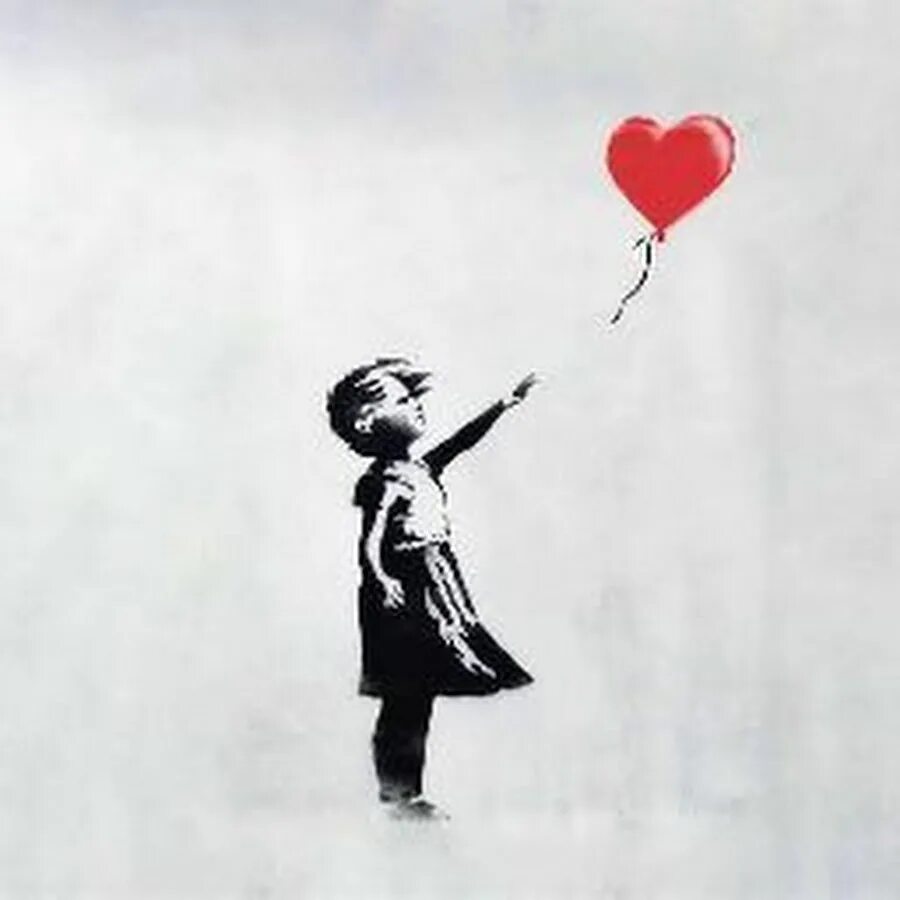Бэнкси Balloon girl. Картины Бэнкси «девочка с красным шаром». Бэнкси девочка с шариком. Бэнкси девочка с воздушным шаром оригинал.