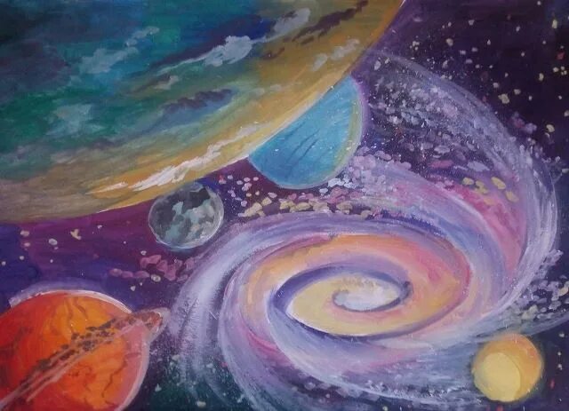 Рисунок космос далекий и близкий. Вселенная рисунок. Рисунок на тему космические фантазии. Картины на тему космос. Рисунок на тему космический пейзаж.