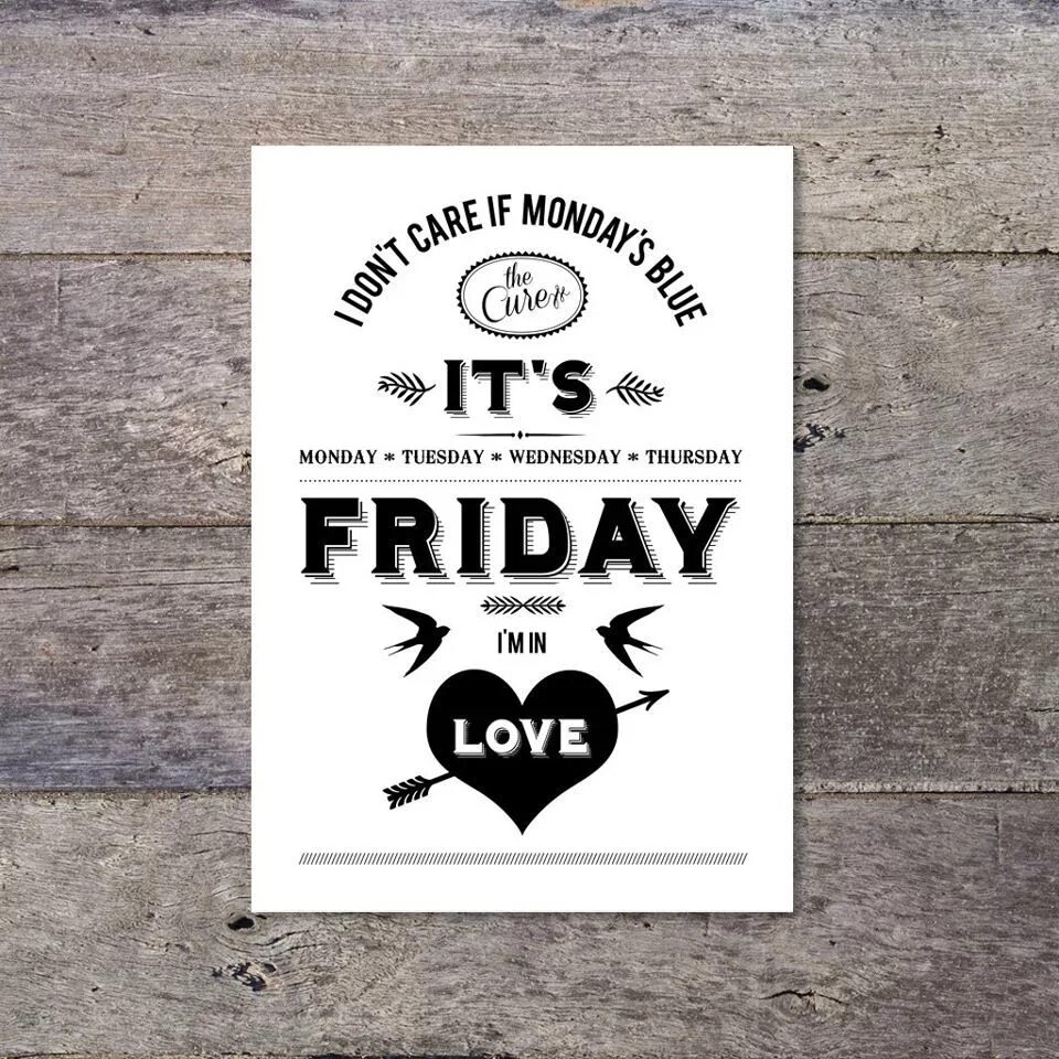 Friday i in love the cure. Friday i'm in Love. It's Friday i'm in Love. The Cure Friday i'm in Love.