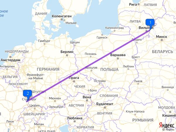 Вильнюс как доехать
