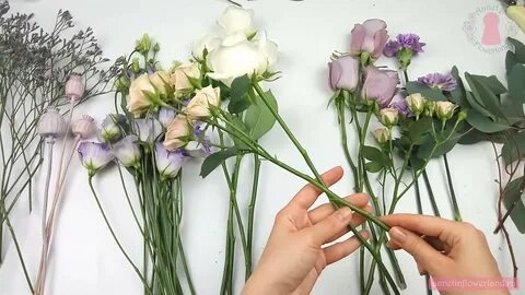 Как собрать букет по цвету