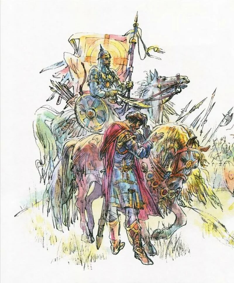 1185 год слово о полку игореве. Иллюстрации Юрия Богачева слово о полку Игореве.