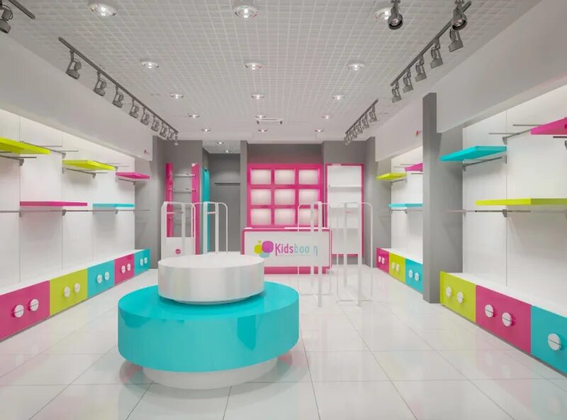 дизайн проект интерьера магазина.