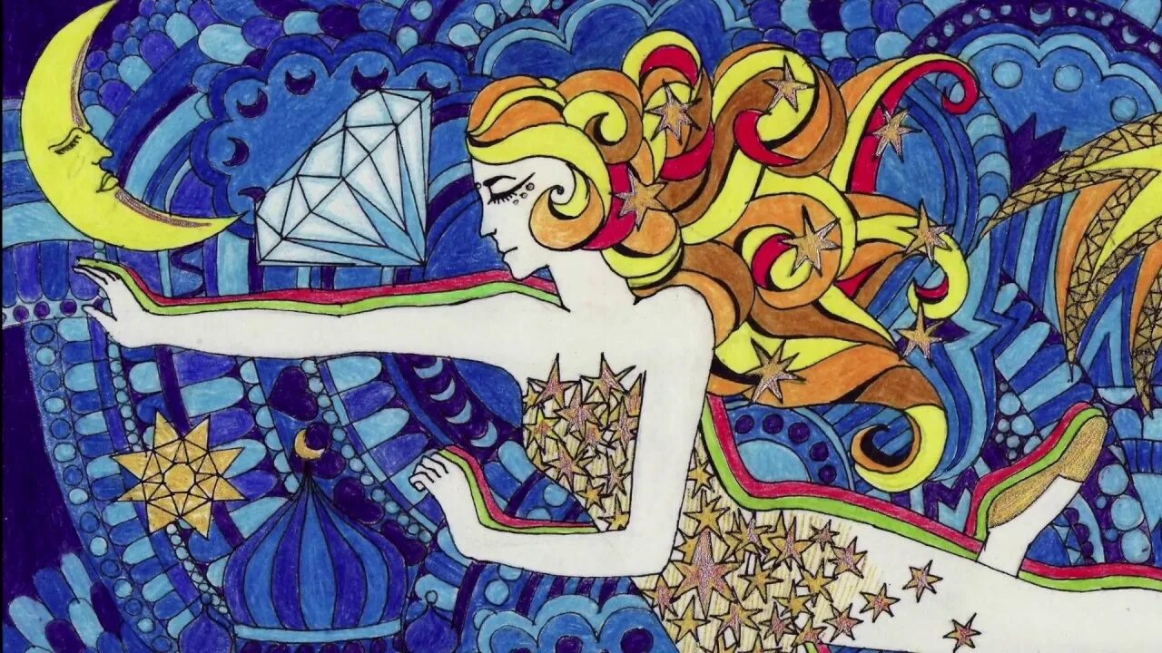 Даймонд ин зе скай. Lucy in the Sky with Diamonds. Lucy in the Sky with Diamonds the Beatles. Lucy in the Sky with Diamonds картина. Битлз Люси в небе с алмазами.