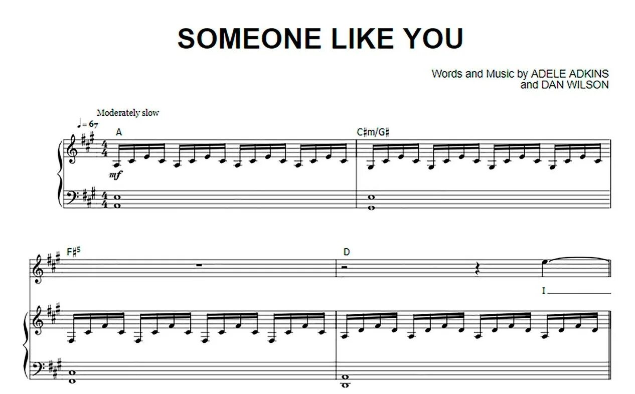 Someone like us. Adele someone like you Ноты для фортепиано.