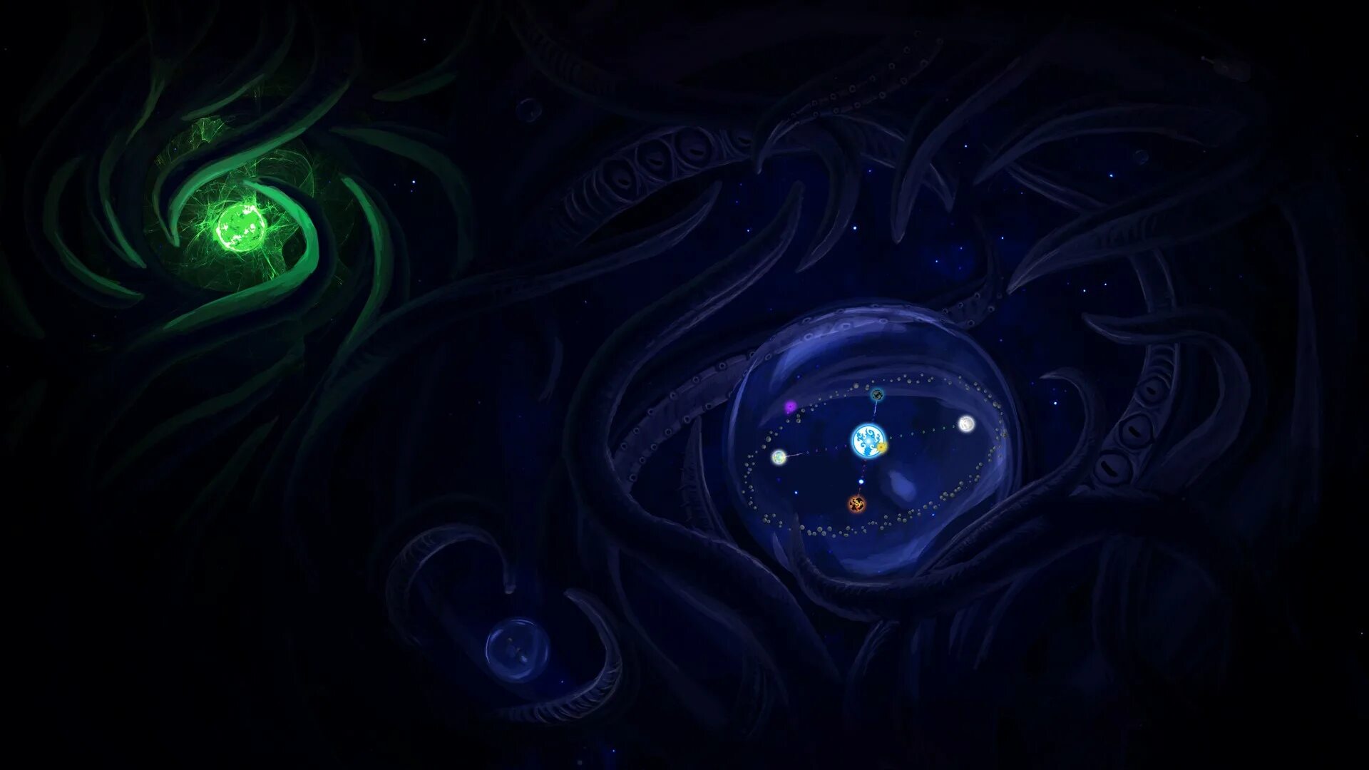 Космический корабль с щупал цами. Робот с щупальцами. Механические щупальца. Водяные тентакли. Ксенофилия аниме.