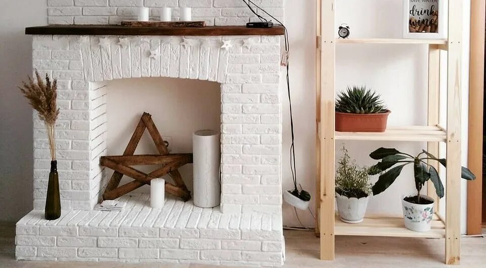 Декоративный камин. Камин из картона. Бутафорский камин. Декоративный камин. Фото декоративных каминов своими руками.