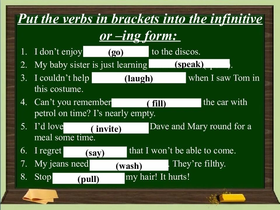 He couldn t see because. Инфинитив в английском. Infinitive ing forms. Инфинитив ing form. Формы глагола инфинитив герундий.