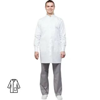Халат мужской рабочий белый