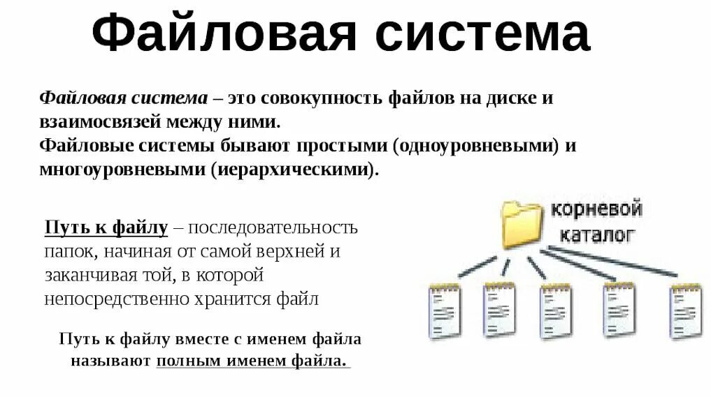 Файловая система это в информатике кратко. Файловая структура хранения данных: диски, папки, файлы. Из чего состоит файловая система. Файловые системы типы файловых систем. Ссылка на размещенную информацию