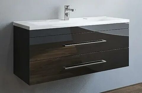 Тумба с раковиной подвесная 90