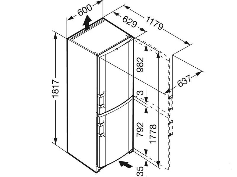 Высота холодильника двухкамерного. Габариты холодильника Индезит двухкамерный. Ширина холодильника стандартная Индезит. Холодильник Liebherr габарит. Ширина холодильника самсунг стандартная ширина.