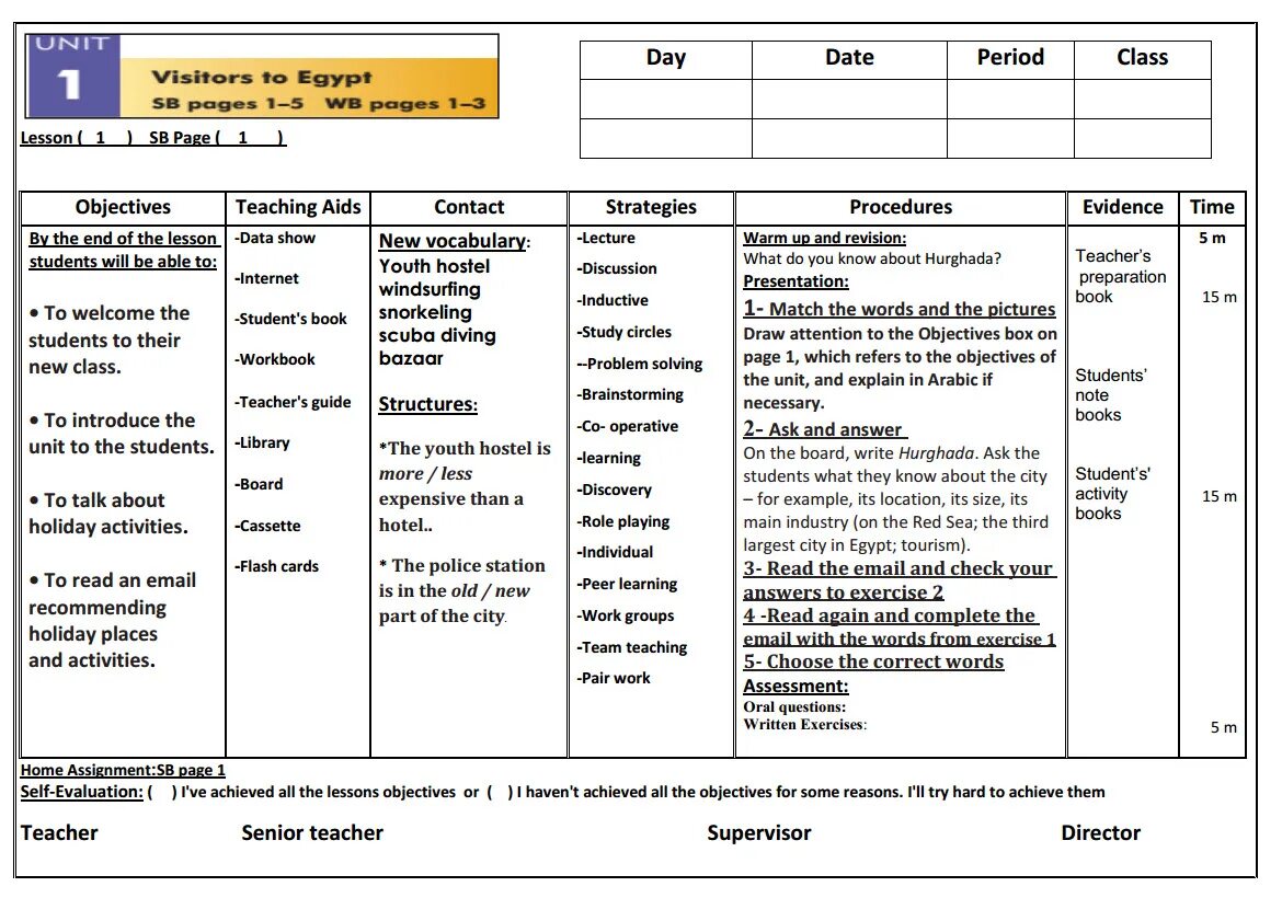 Teaching objectives. Self Assessment. Lesson evaluation. Self evaluation English teacher. Work in pairs write