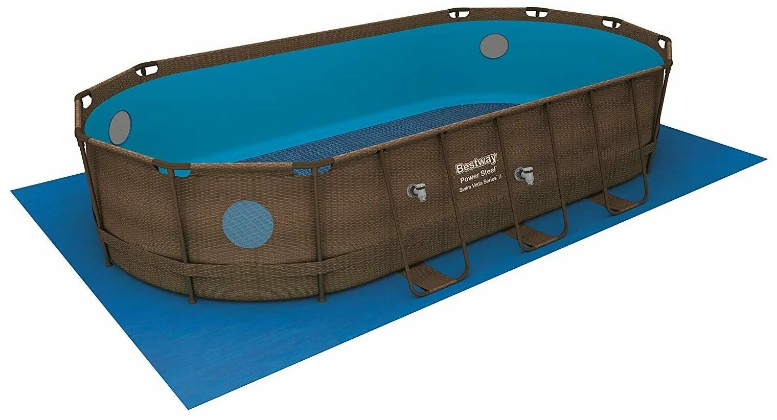 Бассейн bestway power. Бассейн Bestway Power Steel Deluxe Series piscine ovale Marron 56716. 56716 Bestway. Каркасный бассейн Bestway Power Steel Swim Vista 56716 549x274x122 см. Каркасный бассейн Bestway Power Steel Swim Vista Series 56716 549х274х122 см ротанг.