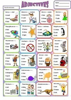 Adjectives activities