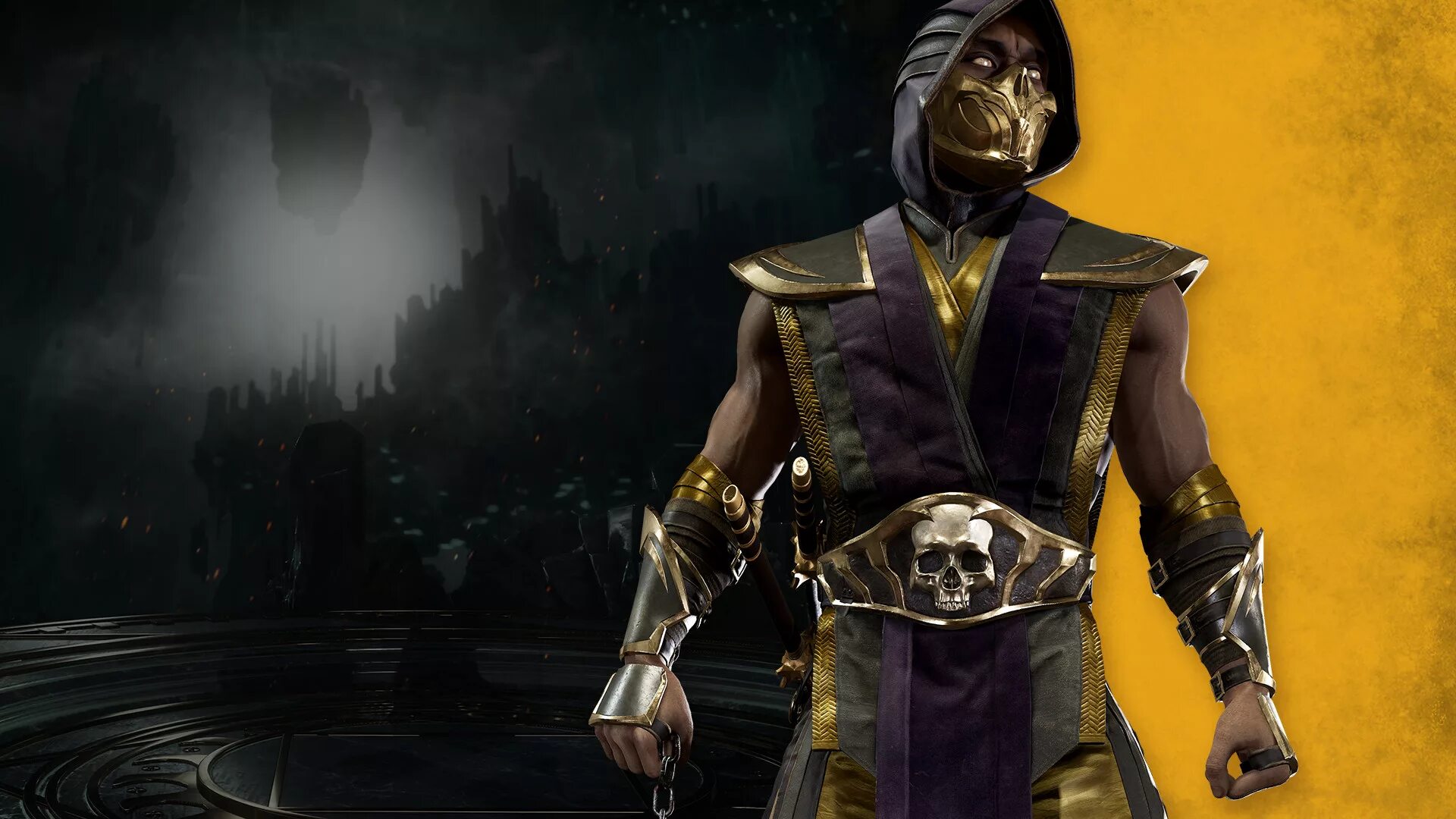 Mortal gold. Мортал комбат 11. Скорпион мортал комбат 11. Mortal Kombat mk11. Mortal Kombat Scorpion mk11.