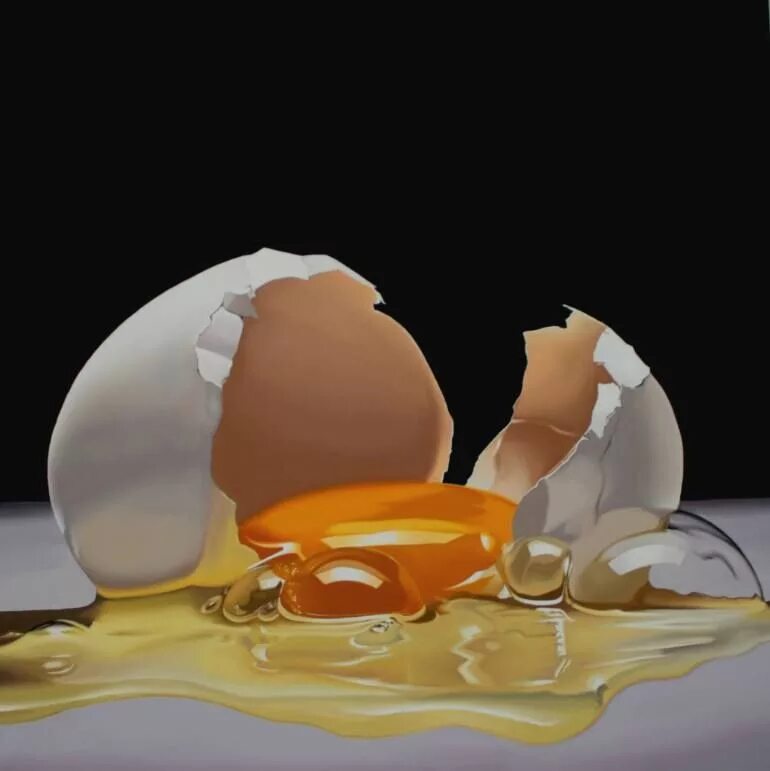 Страстное яйцо. Тжальф Спарнаай. Луиджи Бенедиченти картины. Реалистичный натюрморт. Натюрморт с яйцами.