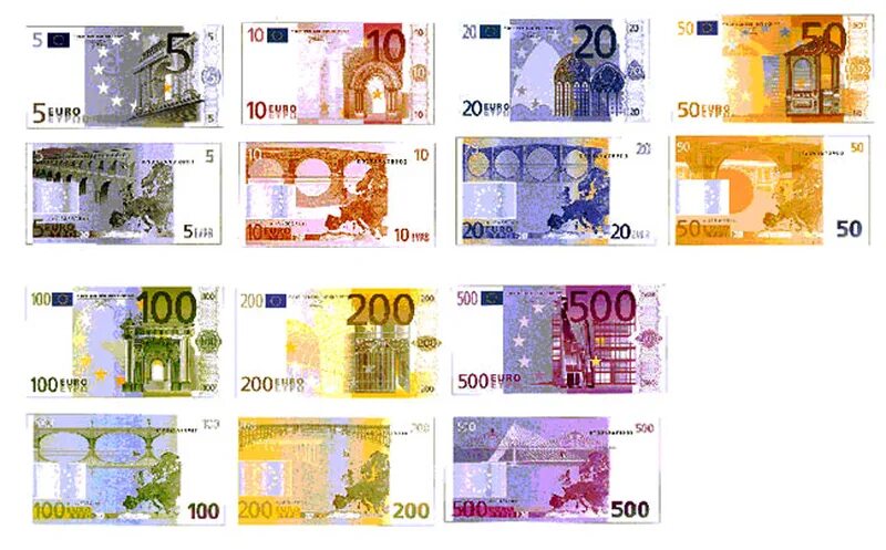 Объем купюры. Размер купюр евро. Размеры банкнот евро. Размеры купюры 50 евро. Размер купюры 500 евро.