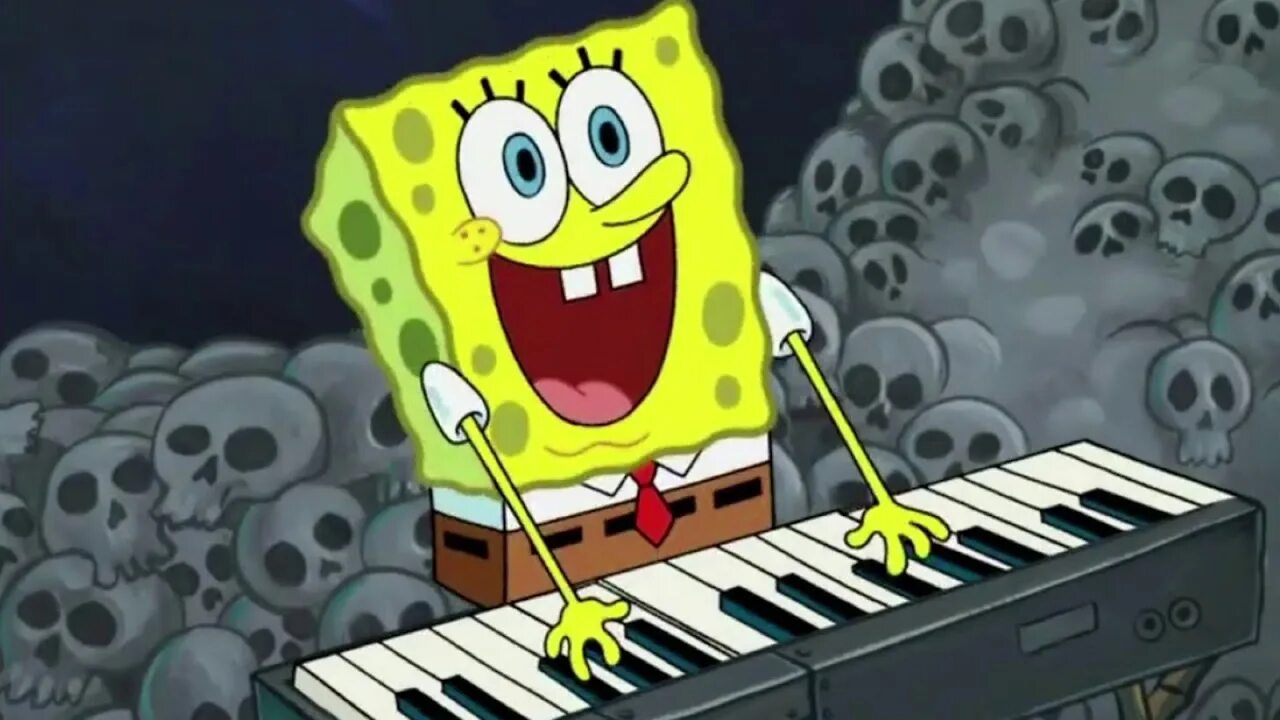 Губка Боб. Спанч Боб на гитаре. Губка Боб на пианино. Музыкальный Спанч Боб.
