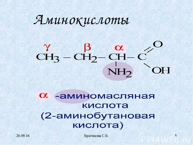 Формула 2 аминобутановая