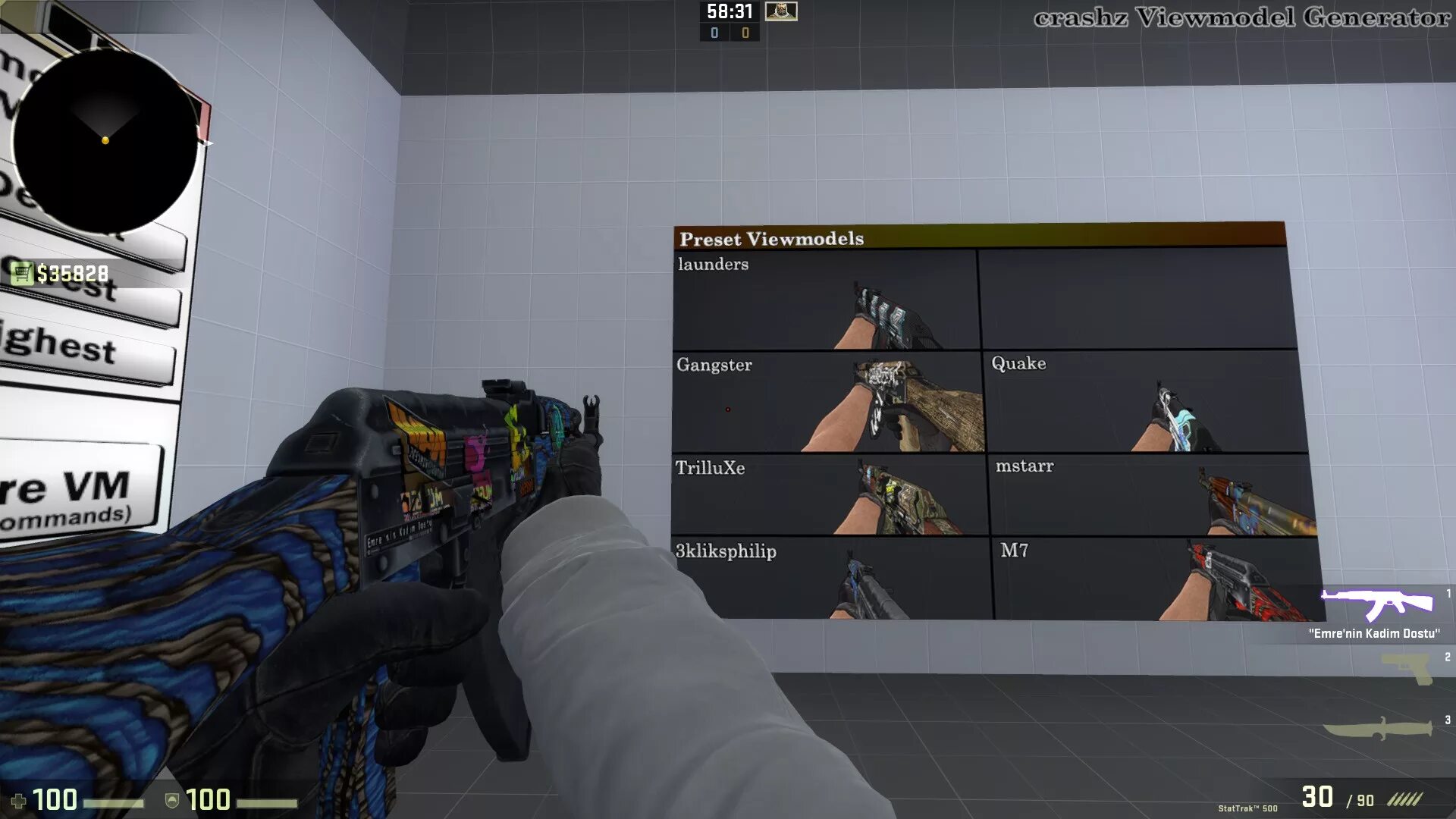 Cs go положение рук