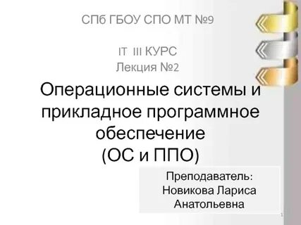 Спо информатика