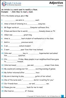Worksheets 5 класс